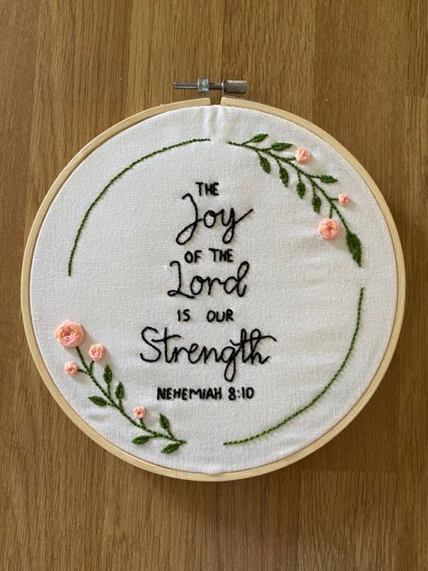 Bible Embroidery Patterns, Bible Verse Embroidery Patterns, Embroidery Scripture, Embroidery Bible Verses, Embroidered Scripture, Bible Pillow, Christian Embroidery Designs, Bible Embroidery, Sew Decor