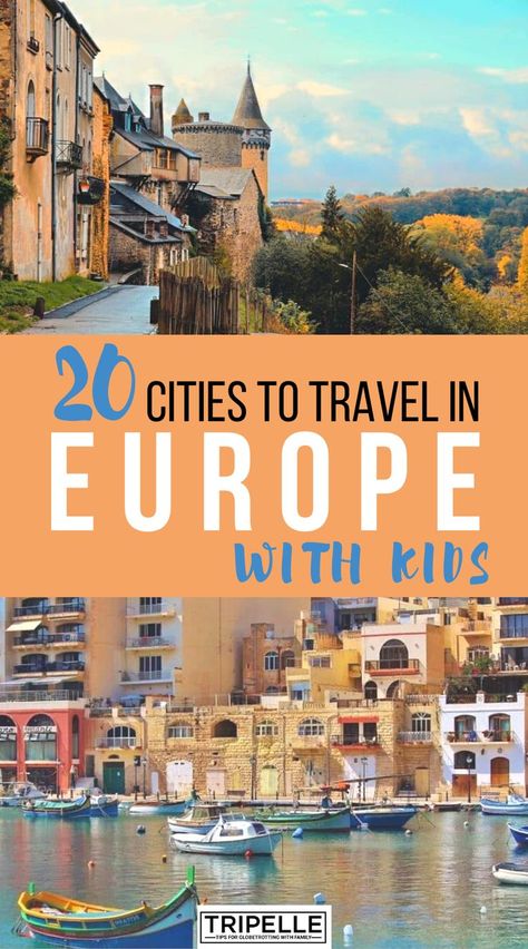 Looking for the best cities to go in Europe with your kids? Well Traveling with kids is one of the best ways to have them experience the world. Find the Best European cities to visit instead of some of the not so child-friendly destinations around the world. #travelwithkids #europetravel #familytravel #travel Best European Cities To Visit, European Cities To Visit, Best Places In Europe, Cities To Visit, Traveling With Kids, European Cities, Best Family Vacations, Travel Magazine, Family Vacation Destinations