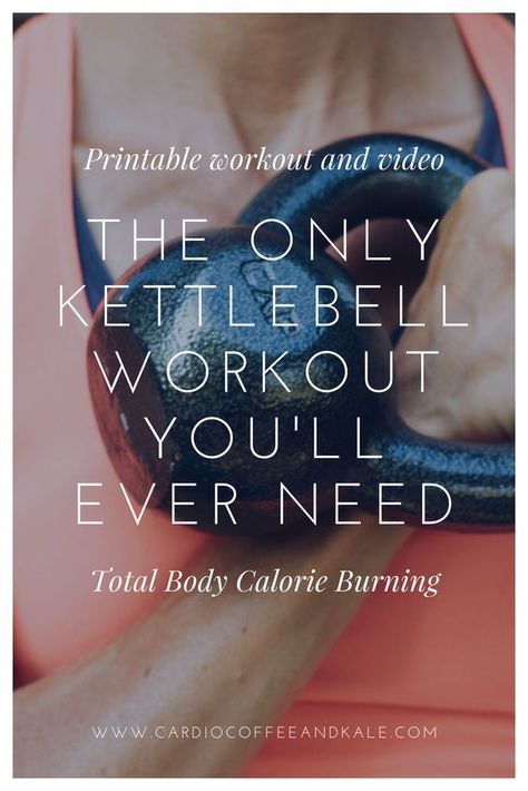 Kettle Ball Workout, Kettlebell Workouts For Women, Kettlebell Workout Routines, Full Body Kettlebell Workout, Kettlebell Training, Ultimate Workout, Printable Workouts, Fitness Challenge, Kettlebell Workout
