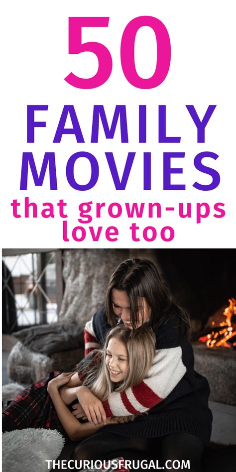 50 of the BEST family movies to watch, that kids AND grown-ups will like! These top family movies of all time include the classics, as well as new kids’ movies, Disney movies, funny family movies, and more! This big list of family movie ideas is perfect for your next movie night with the kids, or if you are looking for something family-friendly to do when you’re bored at home. | must see family movies | fun family movies to watch | family movies on Amazon | activities for kids Movies To Watch 10-12, Funny Family Movies To Watch, Family Friendly Movies For Kids, Good Family Movies To Watch, Best Family Movies On Netflix Right Now, Valentines Movies For Kids, Best Family Movies Of All Time, Good Movies On Netflix To Watch Family, Clean Family Movies