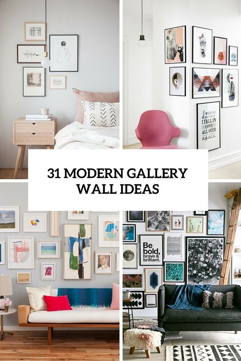 31 Modern Photo Gallery Wall Ideas - Shelterness Mid Century Modern Family Photo Wall, Living Room Wall Gallery Ideas, Gallery Wall With Personal Photos, Photo Gallery Wall Around Tv, Picture Wall Ideas Living Room Modern, Gallery Wall Vertical Layout, Modern Photo Gallery Wall, Unique Photo Wall Ideas, Full Wall Gallery Wall