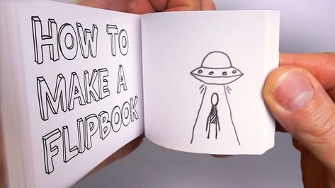 Laika stop-motion animator Andy Bailey of Andymation demonstrates how to make a flipbook with a stick person, a bouncing ball, and a UFO. Diy Flip Book Animation, Flip Book Ideas How To Make A, Making A Flip Book, How To Make A Flip Book Diy, Flip Book Animation Ideas, Flipbook Ideas Easy, Easy Flipbook Ideas, Flip Book Ideas Animation Easy, Flipbook Ideas Animation