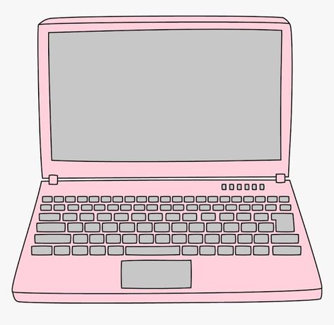 Laptop Drawing Aesthetic, Laptop Drawing, Pink Computer, Flash Ideas, Pink Drawing, Kawaii App, Story Background, Pink Music, Calligraphy Tutorial