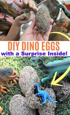 These DIY Dinosaur Surprise Eggs are DINO-Mite! - Hip2Save Surprise Eggs Toys, Dinosaur Activities Preschool, Diy Dinosaur, Dinosaur Play, Dinosaurs Preschool, Dino Eggs, Egg Toys, Dinosaur Themed Birthday Party, Turkey Crafts