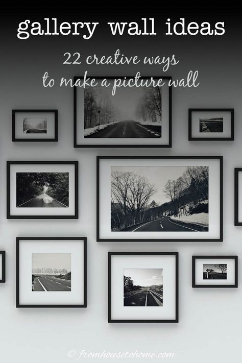 Picture Wall Layout, Photo Wall Layout, Picture Frame Arrangements, Wine And Paint Night, Picture Walls, Hallway Pictures, Travel Gallery Wall, Gallery Wall Ideas, Picture Arrangements