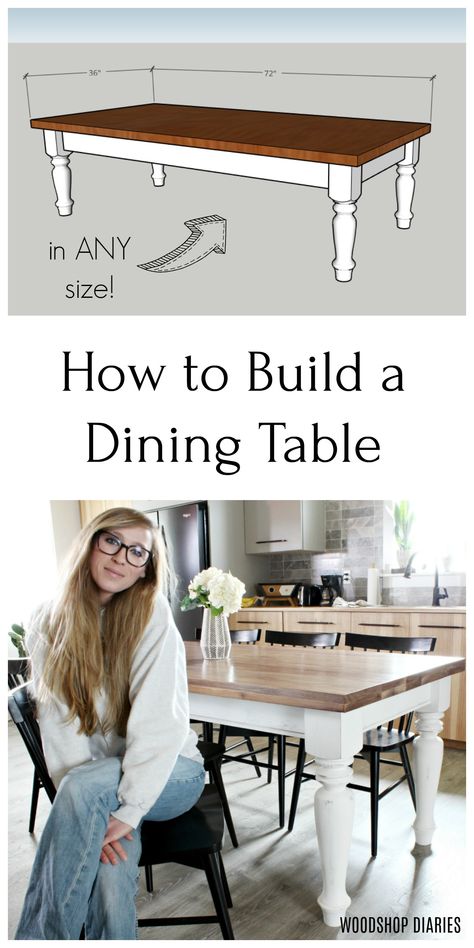 Farmhouse table plans