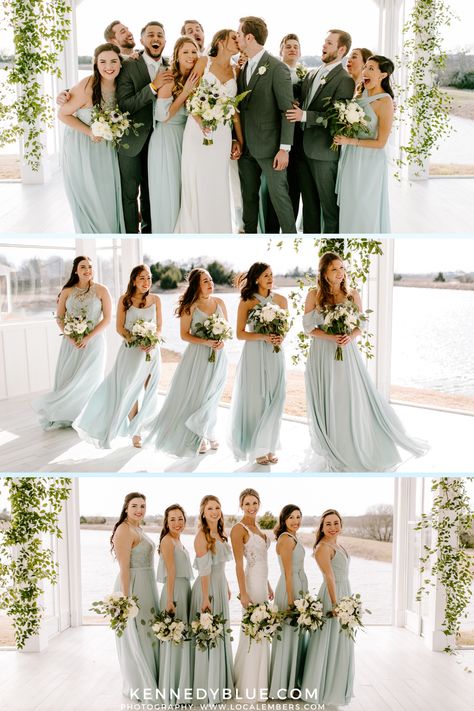 Sea Foam Bridesmaid Dresses, Beachy Bridesmaids Dresses, Pale Green Bridesmaids, Seafoam Green Dress Bridesmaid, Sea Glass Blue Bridesmaid Dresses, Sage Green Bridesmaid Dresses Beach Wedding, Sea Glass And Sage Wedding Colors, Dusty Blue And Green Bridesmaid Dresses, Seafoam Blue Wedding