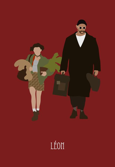 leon Art Print by Live It Up - X-Small People Illustrations, Matilda And Leon Art, Leon Matilda, The Professional Movie, Léon The Professional, Film Poster Design, Cinema Posters, Movie Posters Minimalist, Movie Poster Art