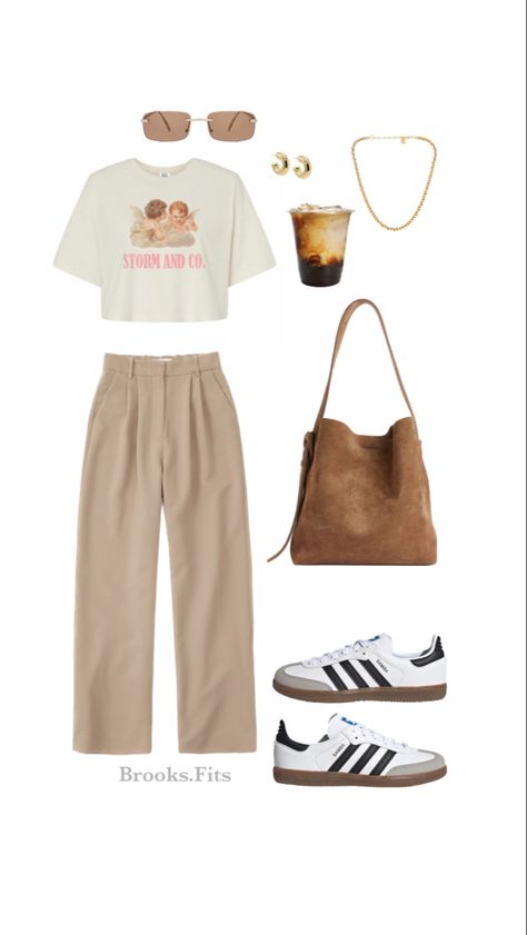 Office Outfits Summer Casual, Comfy Outfits For Work Summer, Sneaker Summer Outfit, Casual Friday Outfit Office, Spring Comfy Outfits, Cute Summer Outfits Aesthetic, Friday Fits, Casual Friday Outfits, Travel Outfits Summer