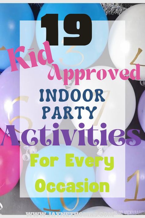 Planning a dinner party? Keep the kids occupied with these indoor party activities! Discover engaging ideas that add a touch of excitement to any celebration. 🌟🎈 7 Year Birthday Party Activities, At Home Party Games, Indoor Activities For Birthday Parties, Kid Birthday Activities Indoor, At Home Party Ideas Kids, Indoor Birthday Party Games For Kids Age 6, Preschool Birthday Party Activities, 5 Year Birthday Party Activities, Indoor Bday Party Ideas