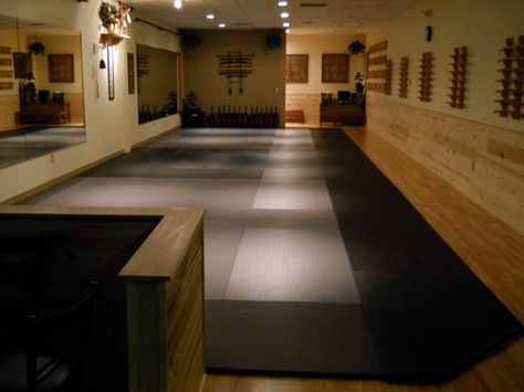 The Dojo INC Martial Arts Dojo Design, Martial Arts Studio Design, Martial Arts Gym Design, Dojo Aesthetic, Dojang Design, Separating Wall, Dojo Decor, Martial Arts Dojo, Bjj Gym