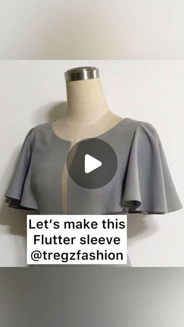 How To Sew A Sleeve On A Dress, How To Make Short Sleeves Longer, Flutter Sleeve Pattern Free, How To Make A Flutter Sleeve, Flutter Sleeves Pattern, Butterfly Sleeves Pattern, Butterfly Sleeve Pattern, Sleeve Sewing Pattern, Flutter Sleeve Pattern