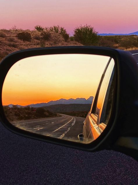 Arizona Roadtrip, Sunset Drive, Arizona Sunset, Desert Mountains, Desert Sunset, Arizona, Drive, Mirror
