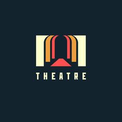 Theatre Illustration, Theatre Logo, Apps Logo, Theatre Shirts, Modern Theatre, 10 Logo, Drama Theatre, Logo Project, Print Media