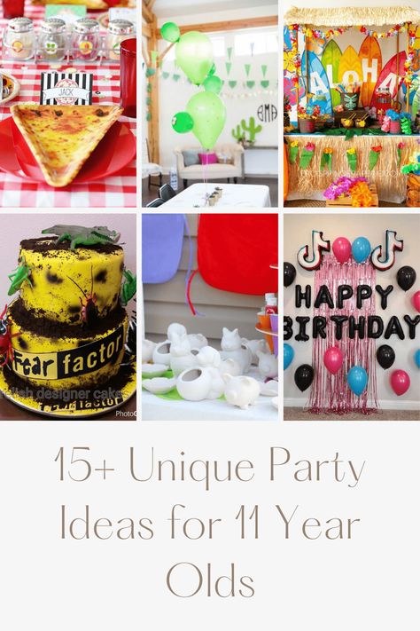Finding a theme for your tween can be hard. Check out 15 unique birthday party ideas for 11 year olds that you are going to love. 11 Year Birthday Party Themes, Birthday Party Ideas For 11 Year Girl Theme, 11 Yr Birthday Party Ideas, Birthday Themes For 11 Year Girl, 11 Year Birthday Party Ideas Boy, Birthday Party Ideas For 11 Year Girl, 11 Year Birthday Party Ideas Girl, 11 Year Birthday Party Ideas, 11th Birthday Party Ideas For A Girl