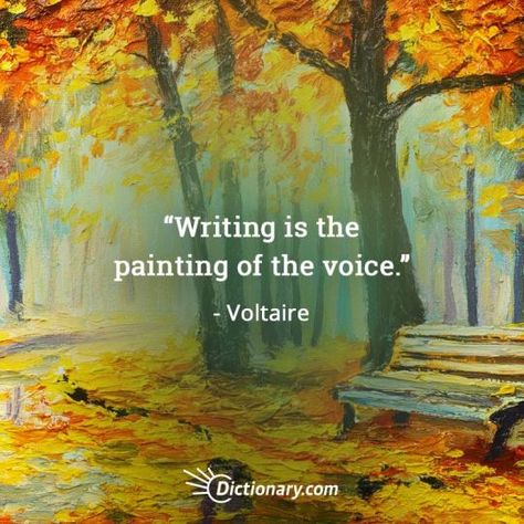 "Writing is the painting of the voice." ~Voltaire Writing Quotes, Voltaire Quotes, Writing Motivation, Quotes Beautiful, Writer Quotes, Writers Write, Writing Life, Super Quotes, Writing Ideas