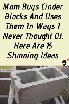 Life Hacks Home, Cement Blocks, Cinder Blocks, Cinder Block, Inspire Me Home Decor, Backyard Diy Projects, Garden Yard Ideas, Diy Home Repair, Art Garden