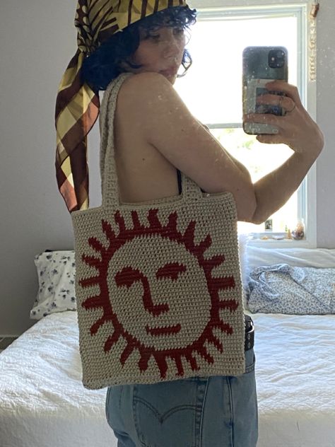 Boho Indie Aesthetic, Hippie Crochet Patterns, Lebanon Pennsylvania, Knitted Tote Bag, Grunge Summer, Hippie Crochet, Knitting Tote Bag, Knitting Tote, Beginner Crochet Tutorial