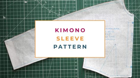 Patchwork, Kimono Sleeves Pattern, Kimono Sleeve Pattern, How To Make Kimono, Kimono Pattern Design, Different Types Of Sleeves, Pattern Making Tutorial, Full Bust Adjustment, Diy Kimono