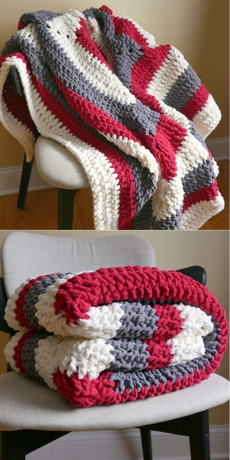 Snow Berries Throw Easy Crochet Blanket Patterns, Snow Berries, Free Crochet Blanket Patterns, Afghan Crochet Patterns Easy, Free Crochet Blanket, Bernat Yarn, Home Snow, Chunky Crochet Blanket, Crochet Blanket Pattern Easy