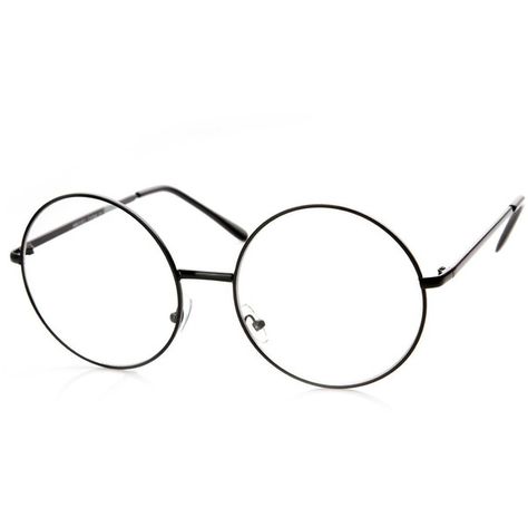 zeroUV Large Oversized Metal Frame Clear Lens Round Circle Eye Glasses ($9.99) ❤ liked on Polyvore featuring accessories, eyewear, eyeglasses, glasses, fillers, sunglasses, accessories - glasses, circle eyeglasses, oversized eyeglasses and oversized round eyeglasses Round Circle Glasses, Glasses Circle Frames, Oversized Circle Glasses, Clear Circle Glasses, Clear Round Glasses, Oversized Round Glasses, Glasses Circle, Round Eye Glasses, Glasses For Oval Faces