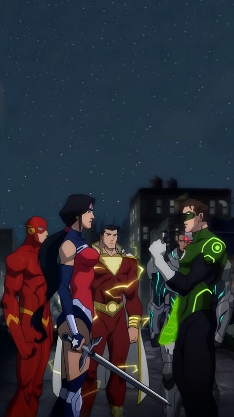 ~ from Justice League War (animated movie) Hal Jordan Wallpaper, Dcamu Wallpaper, Justice League Wallpaper, Justice League Animated Movies, Justice League New 52, League Wallpaper, Justice League Animated, Dc Animated, Dc Trinity