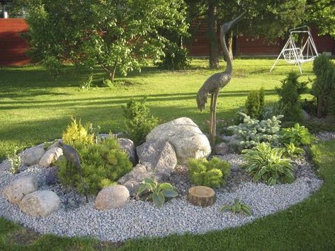 20 Unique Garden Design Ideas to Beautify Yard Landscaping Inexpensive Landscaping, Landscaping Around Trees, Rock Garden Design, Desain Lanskap, Rock Garden Landscaping, Beautiful Yards, Have Inspiration, Unique Gardens, Landscaping Tips