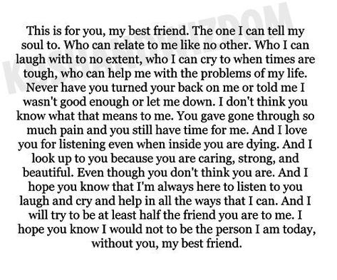 Comforting A Friend Quotes, Best Friend Text Post, Bestie Poems, Things To Say To Your Best Friend, What Is A Best Friend, Letter To Best Friend, Best Friend Letters, Best Friend Quotes Meaningful, Dear Best Friend