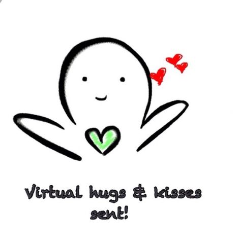 Virtual hugs and kisses to all that need it! Hug Anime Kiss, Virtual Kiss, Hug Anime, Hug Meme, Sending Kisses, Kiss Quotes, Kiss Meme, Virtual Hugs, Hug Stickers