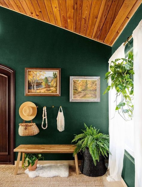 Wow! What Color Is That? Paint Colors For 2023, Dark Green Paint, Bold Paint Colors, Dunn Edwards, Trending Paint Colors, Hgtv Magazine, Miami Houses, Casa Exterior, Green Paint Colors