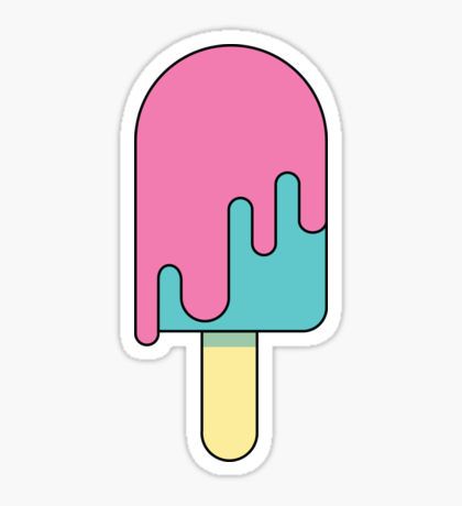 Candy Drawing Ideas, Melting Popsicle Drawing, Candies Aesthetic, Melting Popsicle, Candy Aesthetic, Candy Drawing, Summer Bulletin Boards, Preppy Stickers, Homemade Stickers