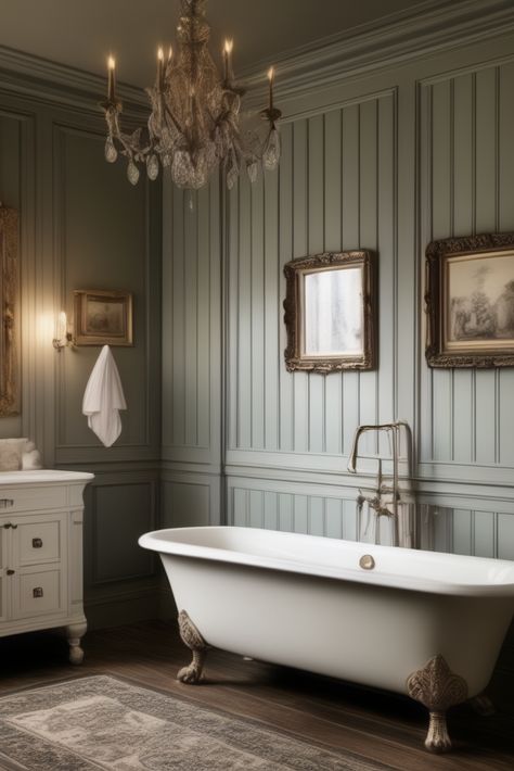 British Bathrooms English Cottage Style Bathroom, English Countryside Bathroom, Victorian Bathroom Wallpaper, Historic Home Bathroom, Updated Victorian Interior, Small Traditional Bathroom, Georgian Bathroom, English Cottage Bathroom, Ornate Bathroom