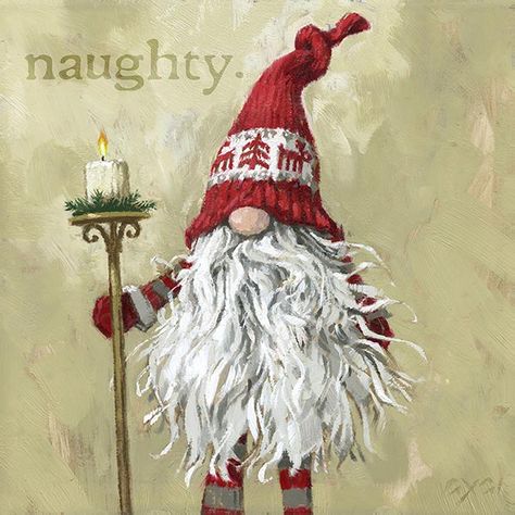 Natal, Gnome Paint, Girl Gnome, Christmas Paintings On Canvas, Affordable Artwork, Full Beard, Christmas Canvas, This Boy, Gnomes Crafts