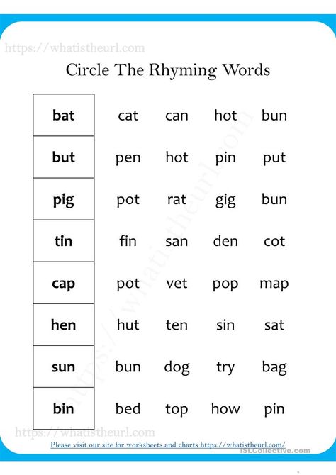 Rhyme Worksheets Kindergarten, Rhyming Words Worksheets Kindergarten, 1st Grade Ideas, Worksheets 1st Grade, Rhyming Words Worksheets, Rhyming Worksheet, Kindergarten Assessment, Words Worksheet, Cvc Words Worksheets