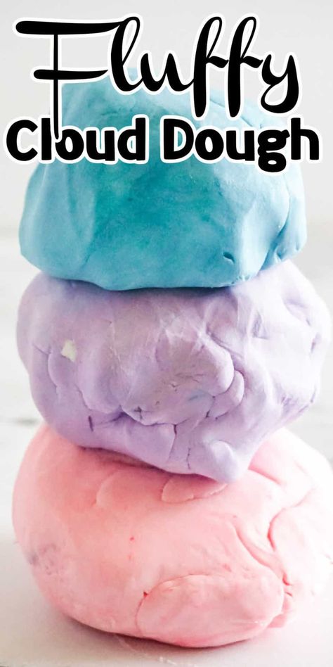 Hair Conditioner Playdough Recipe, Could Dough Recipe, Best Cloud Dough Recipe, Fairy Dough Recipe, Okay Dough Recipe, Flour Conditioner Dough Recipe, Fluffy Dough Recipe, Flour And Conditioner Dough, Could Dough