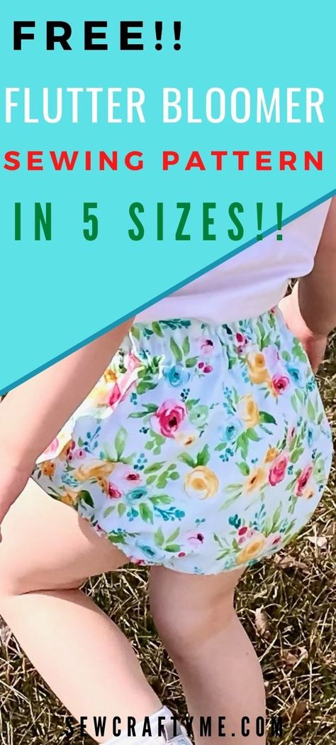 Find out how to make flutter baby bloomers the easy way! Free bloomer pattern for babies. Learn how to make homemade baby bloomers. These high waisted bloomers can be made quickly when you download this free pattern and follow the easy tutorial. This sewing pattern is perfect for beginners. This project is great for a DIY baby shower gift. Have fun while creating stylish flutter style diaper covers. Couture, Bloomer, Nappy Cover Pattern Free, Free Bloomers Sewing Pattern, Free Bloomers Pattern, Baby Bummies Sewing Pattern Free, Bloomer Pattern Free, Sewing Ideas For Beginners Clothes, Bummies Sewing Pattern Free