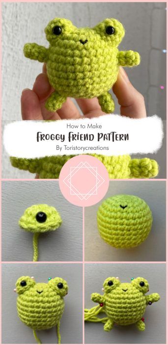 Squishy Crochet Animals, Crochet Small Toys, Frog Hat Crochet Pattern Free, Worm Amigurumi, Crochet Frog Free Pattern, Frog Amigurumi, Amigurumi Frog, Crochet Project Free, Crochet Mignon