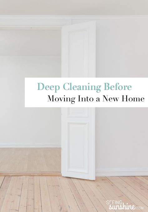 Organisation, Cleaning New House Before Moving In, Cleaning New House, Deep Cleaning Lists, Moving Into New Home, Moving House Tips, Deep Cleaning Checklist, New Home Checklist, Deep Cleaning House