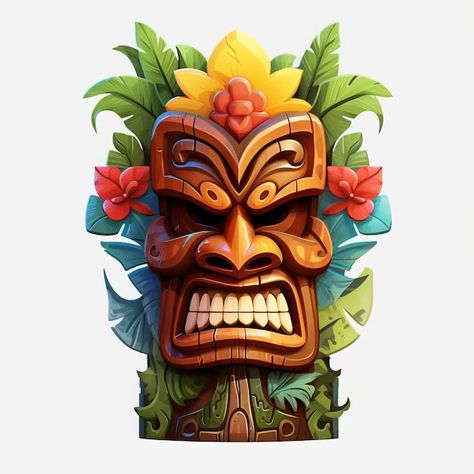 Tiki Character Vectors, Photos and PSD files | Free Download Tiki Character, Slot Character, Tiki Masks, Tiki Hawaii, Tiki Faces, Tiki Man, Tiles Game, Tiki Totem, Magic Bottles