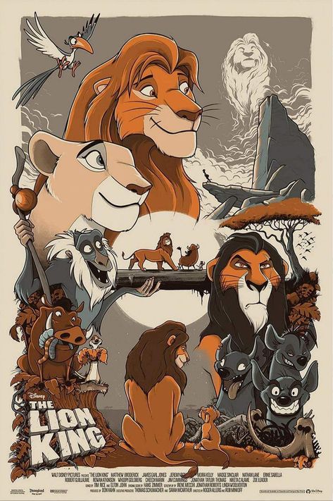 Bell Illustration, Le Roi Lion Disney, Lion King Poster, Lion King 1994, Lion King Drawings, Lion King Pictures, Disney Movie Posters, The Lion King 1994, Lion King Fan Art