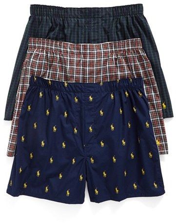 Men's Polo Ralph Lauren 3-Pack Woven Cotton Boxers Boxers For Men Hot, Celana Boxer, Ralph Lauren Boxers, Boxers For Men, Boxer For Men, Men Boxers, Mens Boxer Shorts, Holiday Plaid, Pink Men