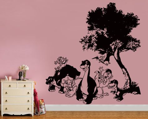 Land Before Time Bedroom, Land Before Time Nursery Theme, Land Before Time Nursery, Family Future, Dino Room, Interesting Tattoos, The Land Before Time, Bedroom Theme, Land Before Time