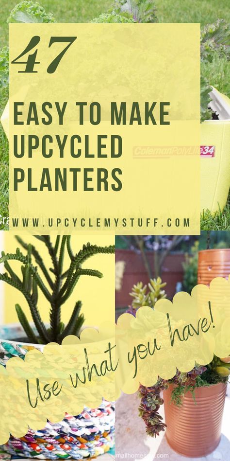 Upcycling, Chic Mudroom, Diy Upcycled Planters, Upcycled Planters, Diy Planters Pots, Repurposed Planter, Recycled Planters, Diy Planters Indoor, Upcycled Planter