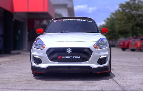 2018 Suzuki Swift With Zercon Body Kit Looks Aggressive New Suzuki Swift, Black Cladding, Suzuki Swift Sport, Suzuki Cars, Skoda Superb, Photo Album Quote, Volkswagen Polo, Suzuki Swift, Car Exterior