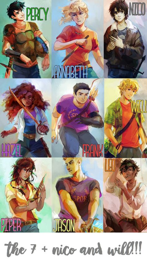 finally some ACCURATE descriptions from uncle rick's website!!!! All Pjo Characters, Persy Jekson Fan Art, Percy Jackson Fan Art Grover, Pjo Characters, Hazel And Frank, Percy Jackson Leo, Percy Jackson Drawings, Rachel Elizabeth Dare, Percy Jackson Annabeth Chase