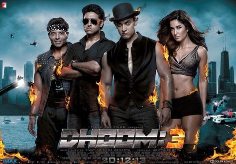 Dhoom 3 New poster.   #Bollywood #Dhoom3 #Wallpaper Couple Tickets, Dhoom 3, Aditya Chopra, Lone Survivor, Motion Poster, Shahid Kapoor, 3 Movie, Aamir Khan, Movie Tickets