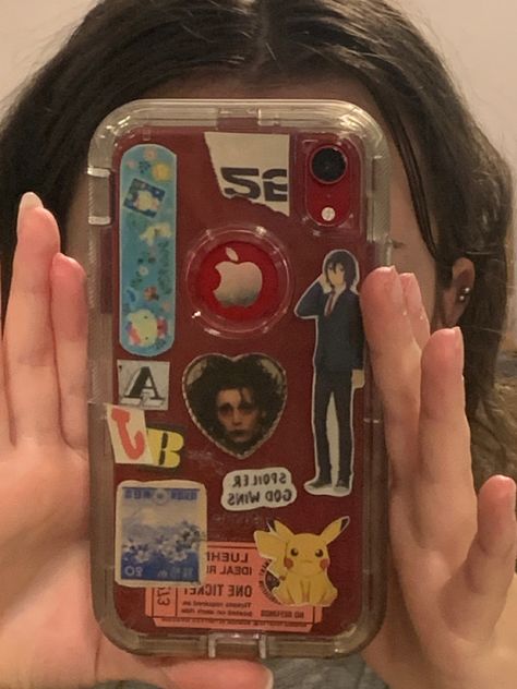 Iphone Xr Case Ideas, Phone Case With Stickers, Picture Phone Cases, Clear Phone Case Design, Homemade Phone Cases, Iphone Stickers, Creative Iphone Case, Produk Apple, Collage Phone Case