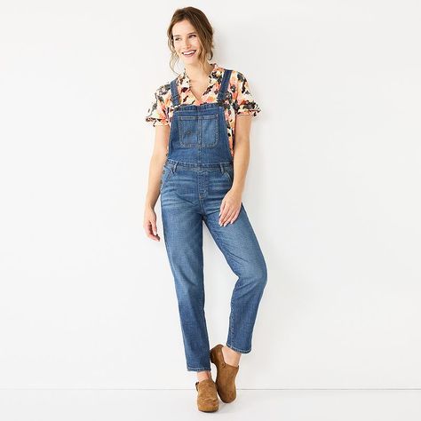 Jean Overall Outfits, Clothes Sites, Sewing Model, Overalls Outfit Summer, Denim Overalls Outfit, Trendy Overalls, Outfit Petite, Womens Overalls, Montana Travel