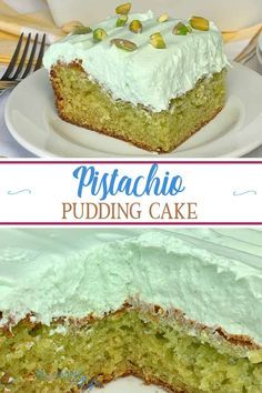 Pistachio Pudding Cake from box mix with whipped topping and pistachio pudding frosting Cake Recipes With Pudding, Flavor Cakes, Bundt Cake Mix, Pistachio Pudding Cake, Ohio Food, Pistachio Cake Recipe, Pudding Frosting, Pistachio Dessert, Pistachio Recipes
