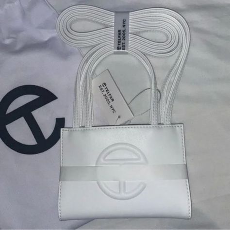 White Telfar Bag Small Handbags, Packaging, White Telfar Bag, White Telfar, Telfar Bag, Bag Small, Small Bags, Size Small, Brand New